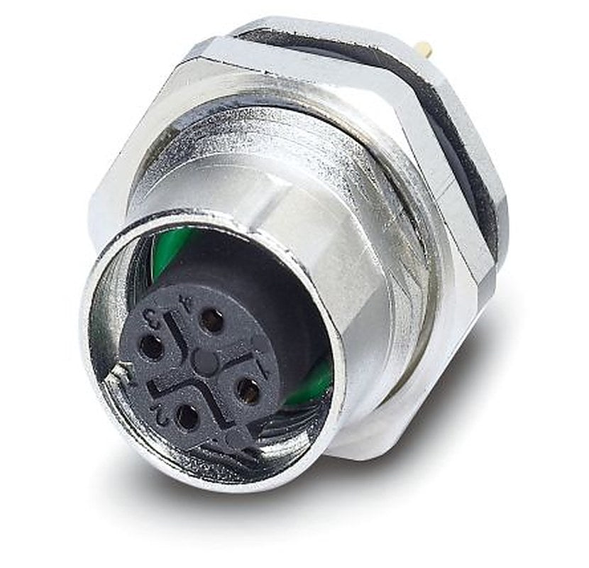 Phoenix Contact Circular Connector, 4 Contacts, Rear, M12 Connector, Socket, Female, IP67, SACC Series