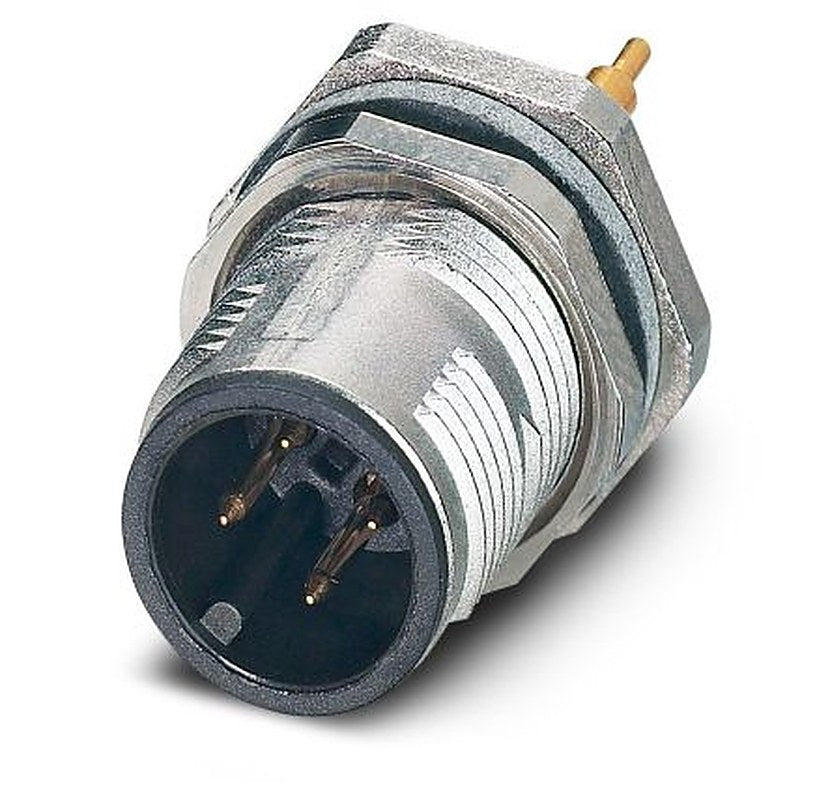 Phoenix Contact Circular Connector, 4 Contacts, Rear, M12 Connector, Plug, Male, IP65, IP67
