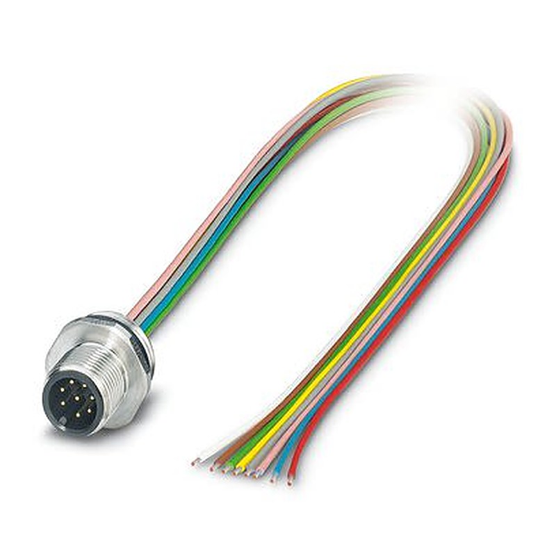 Phoenix Contact Circular Connector, 8 Contacts, Front, Front, M12 Connector, Plug, Male, IP65, IP67, IP69K, SACC Series