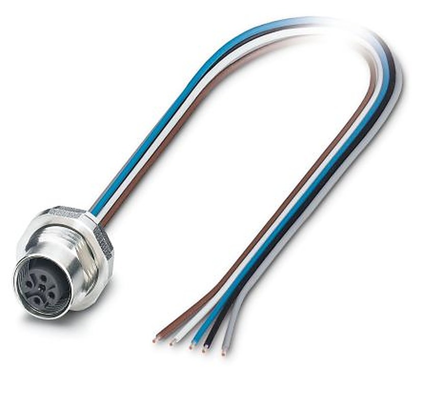 Phoenix Contact Circular Connector, 5 Contacts, Rear, M12 Connector, Socket, Female, IP67, SACC Series