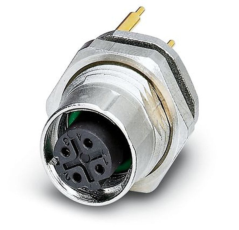 Phoenix Contact Circular Connector, 4 Contacts, Rear, M12 Connector, Socket, Female, IP67, SACC Series