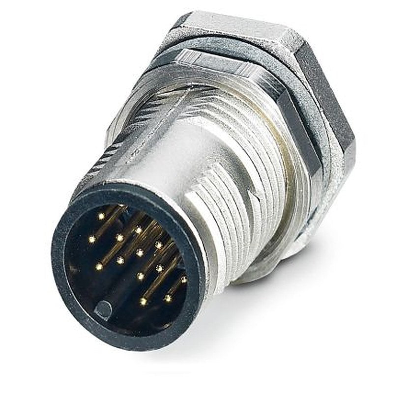Phoenix Contact Circular Connector, 17 Contacts, Rear, M12 Connector, Plug, Male, IP65, IP67