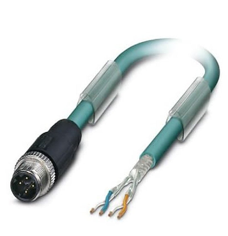 Phoenix Contact SAC, 15 m Cat5 Ethernet Cable, Blue, Shielded 4 Screened Polyurethane Sheath