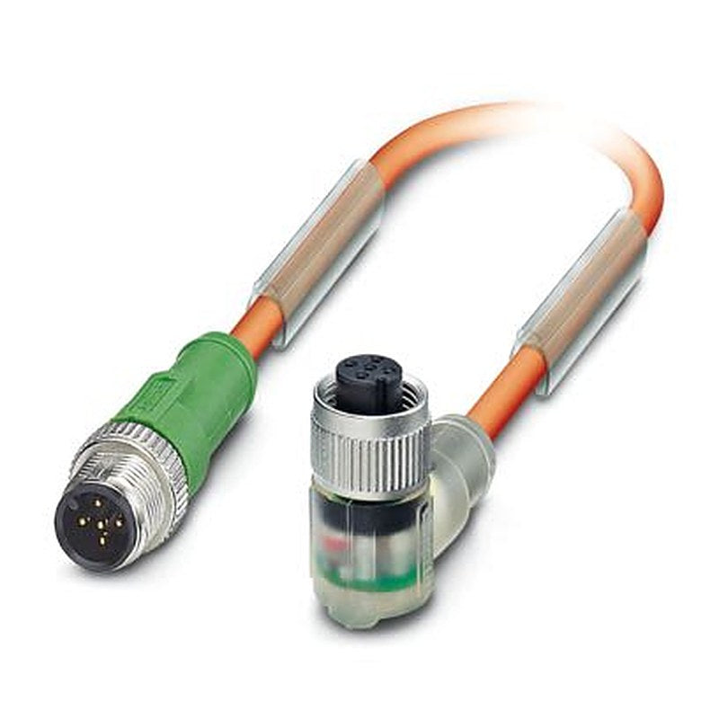 Phoenix Contact Male 5 way Straight to Female 5 way M12 Sensor Actuator Cable, 3 m