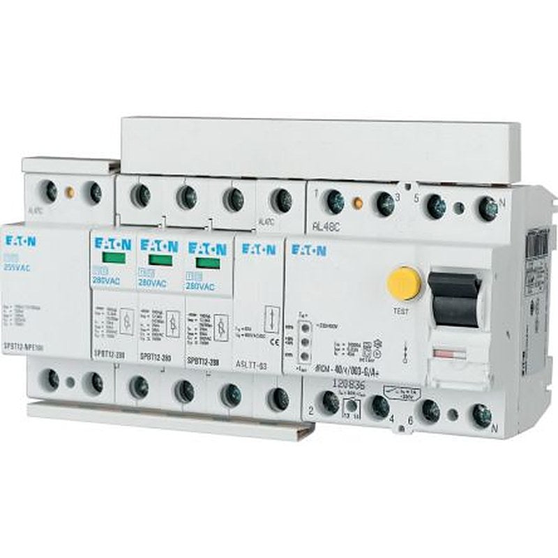 Eaton 3 Phase Surge Protector, 12.5 kA, 1.5 kV, DIN Rail