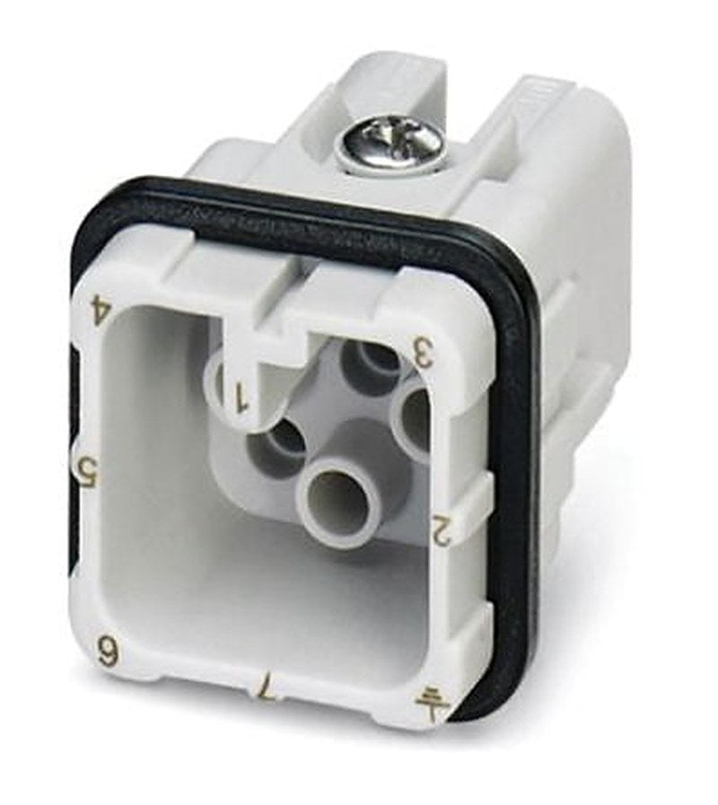 Phoenix Contact HC-D7-I-CT-M Series Heavy Duty Power Connector Insert, 7-Contact, 3 Row, 1584334