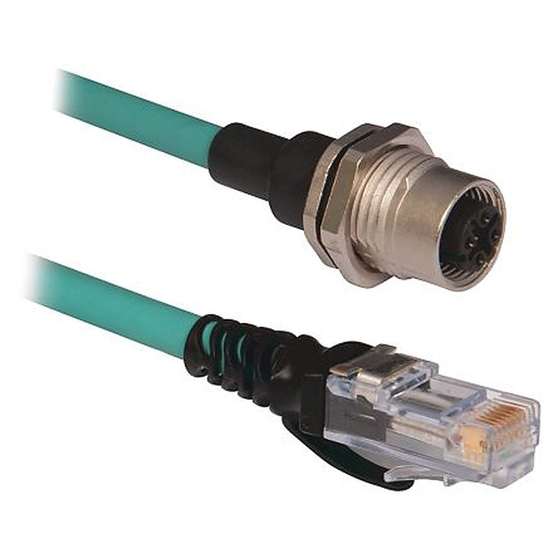 Allen Bradley 1585D, 2 m Cat5e Ethernet Cable, Green Thermoplastic Elastomer Sheath, Unshielded
