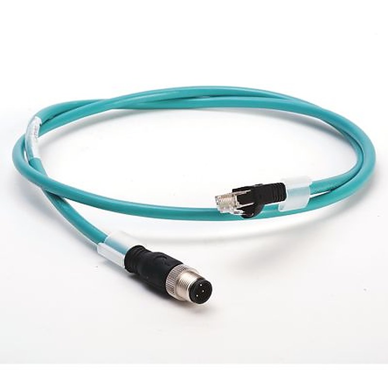 Allen Bradley 1585D, 1 m Cat5e Ethernet Cable, Green Polyvinyl Chloride Sheath, Braid, Foil