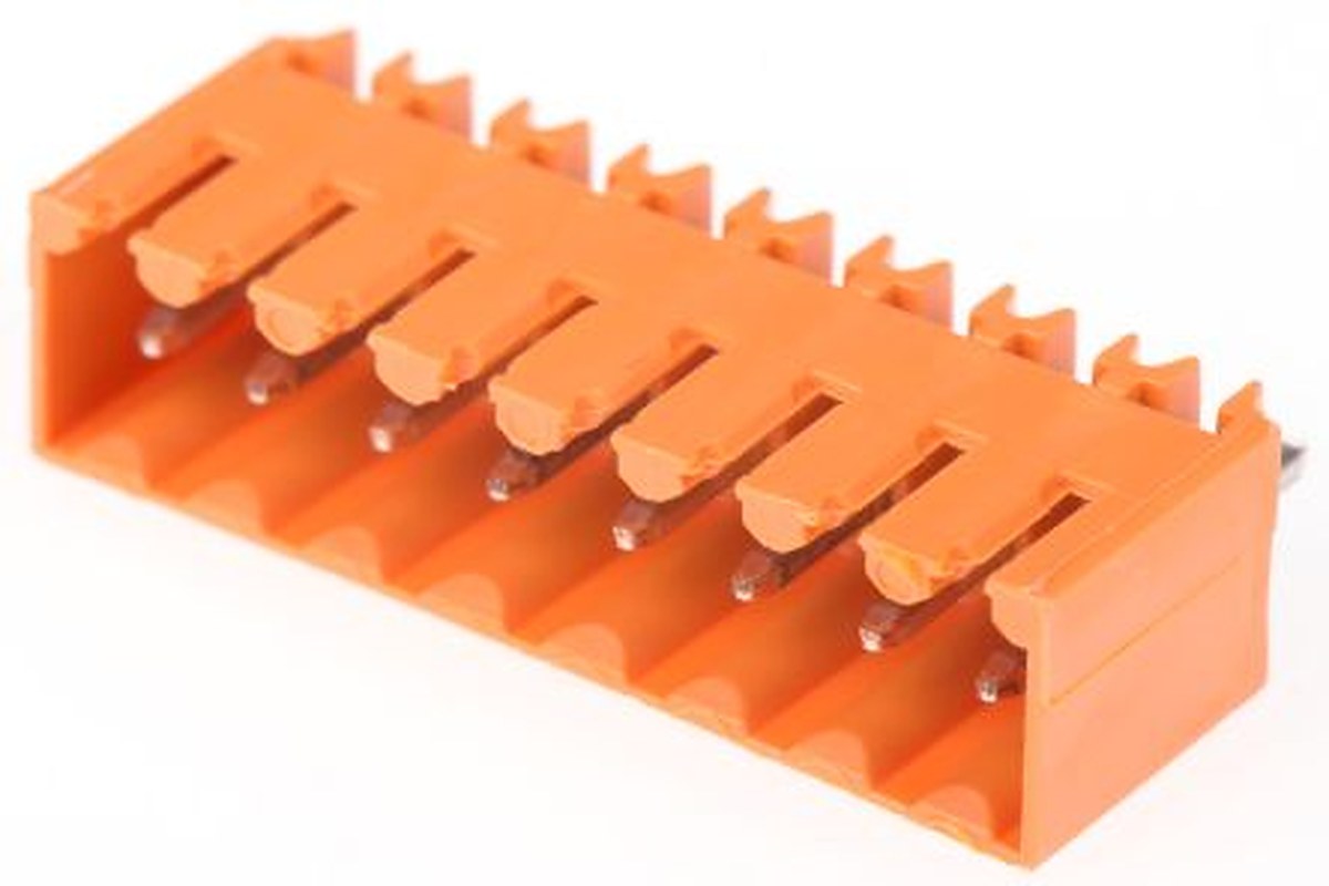 Weidmüller OMNIMATE SL Series Pluggable Terminal Block, 8-Contact, 3.5 mm Pitch, 1 Row, 1604530000