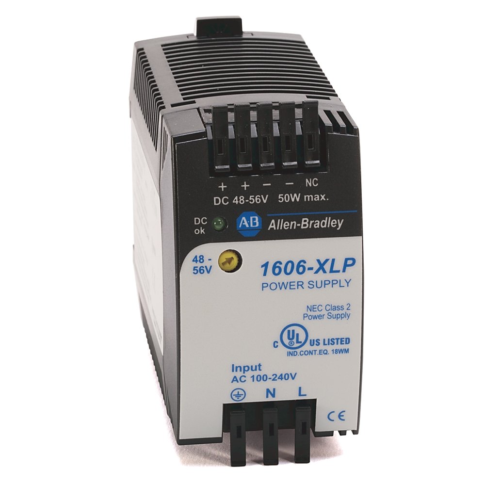1606-XLP100F: Compact Power Supply, 48-56V DC, 100 W, 100-120 / 220-240V AC / 290V DC Input Voltage