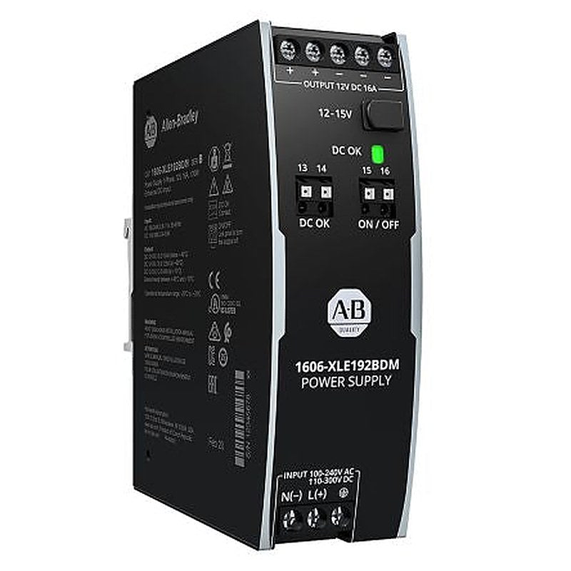 Allen Bradley 1606 Switched Mode DIN Rail Power Supply 240V ac 12V dc, 16 A Output 480 W