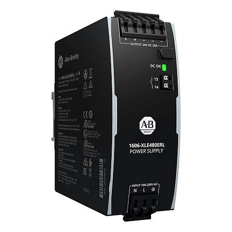 Allen Bradley 1606 Switched Mode DIN Rail Power Supply 150 V dc, 240V ac AC/DC Input 24V dc, 20 A Output 480 W