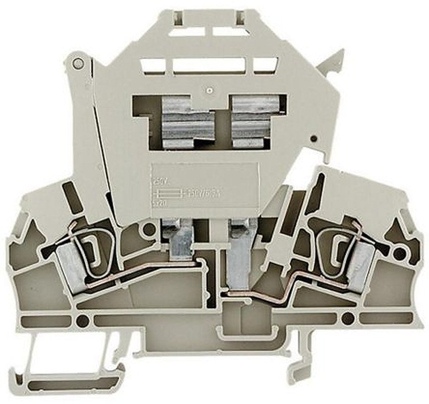 Weidmüller 1616430000 Z Series Fused DIN Rail Terminal Beige, 1-Level Fused, Clamp