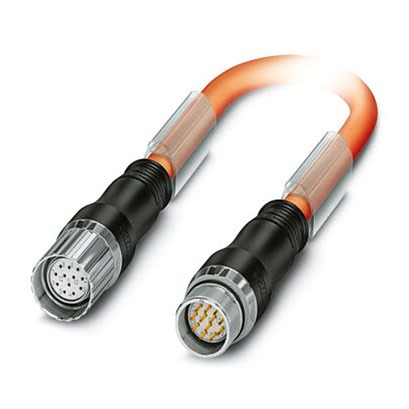 Phoenix Contact Connector, 12 Contacts, M23 Connector, Plug, Socket, Male/Female, IP67, K12 Series