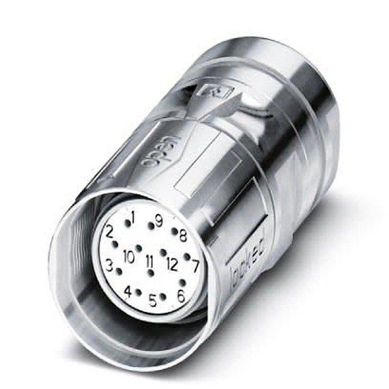 Phoenix Contact Circular Connector, 12 Contacts, Front, M23 Connector, Socket, Female, IP67, SL Series