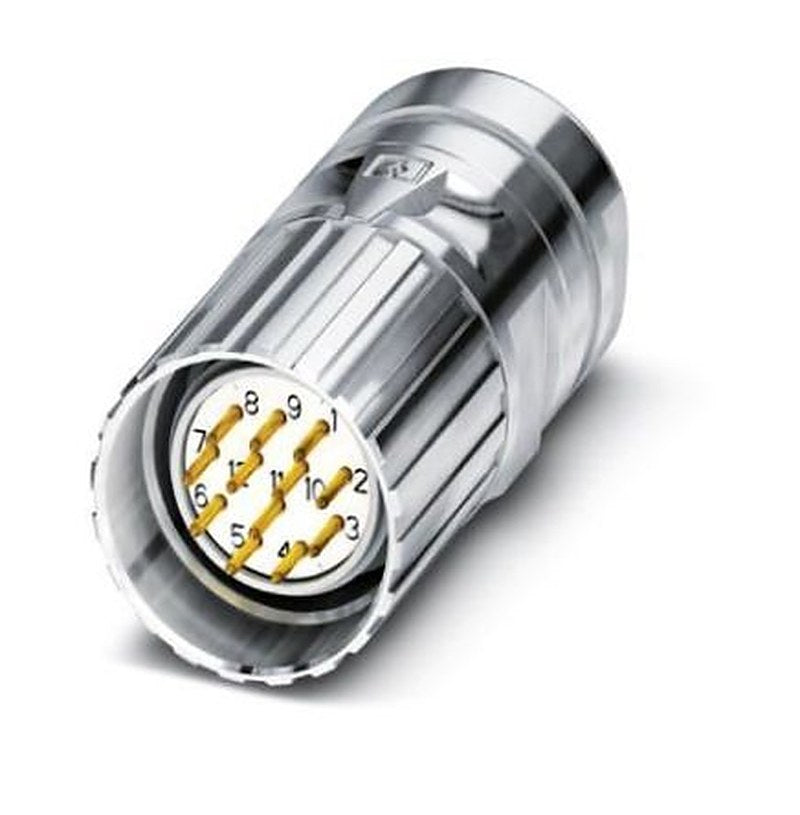 Phoenix Contact Circular Connector, 12 Contacts, Cable, M23 Connector, Plug, Male, IP67, CA Series
