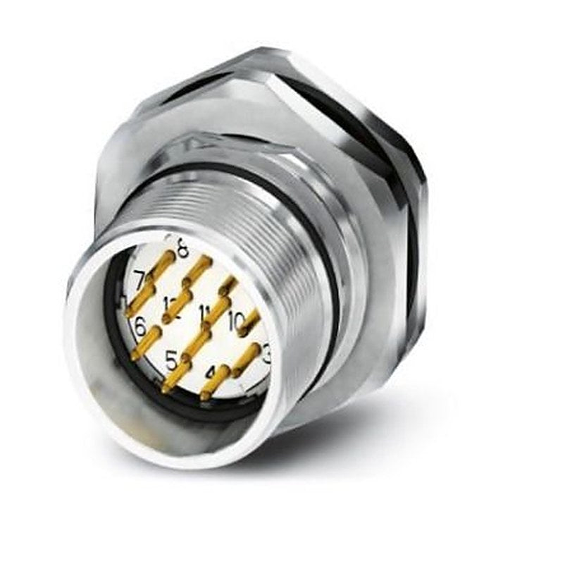 Phoenix Contact Circular Connector, 12 Contacts, Rear, M23 Connector, Plug, Male, IP67, CA Series