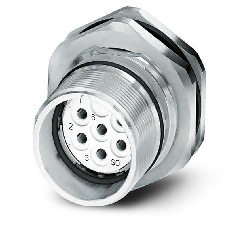 Phoenix Contact Circular Connector, 6 Contacts, Panel Mount, M23 Connector, Plug, Female, IP67, CA-6S Series
