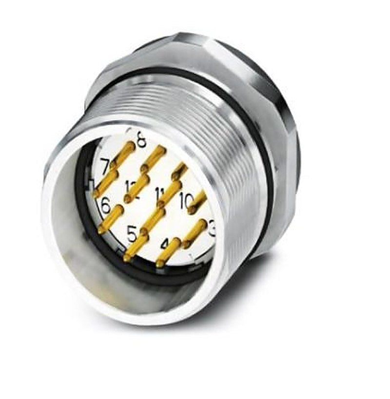 Phoenix Contact Circular Connector, 17 Contacts, Front, M23 Connector, Plug, Male, IP67, CA Series