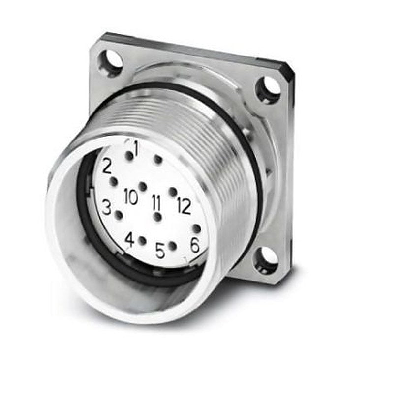 Phoenix Contact Circular Connector, 12 Contacts, Front, M23 Connector, Socket, Female, IP67, CA Series