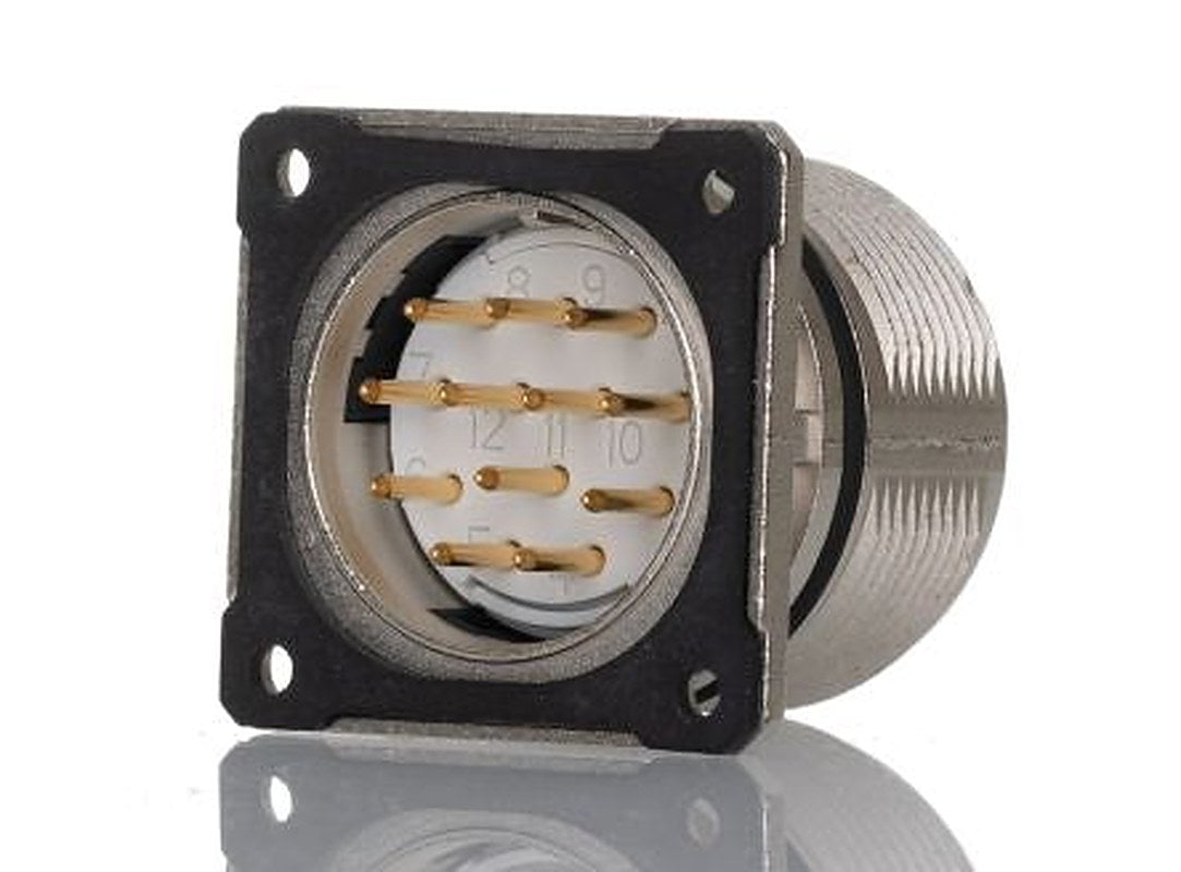 Phoenix Contact Circular Connector, 12 Contacts, Bulkhead Mount, M23 Connector, Plug, Male, IP67, CA-12P Series