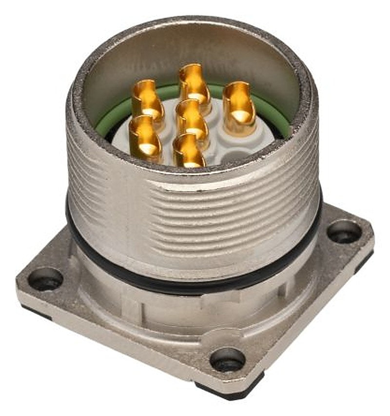 Phoenix Contact Circular Connector, 6 Contacts, Front, M23 Connector, Plug, Male, IP67, CA-6P Series