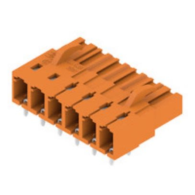 Weidmüller, OMNIMATE Signal Female PCB Header, 5.08 mm Pitch, 6 Way, 1 Row 90°