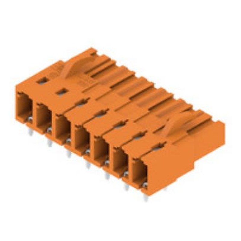 Weidmüller, OMNIMATE Signal Female PCB Header, 5.08 mm Pitch, 7 Way, 1 Row 90°