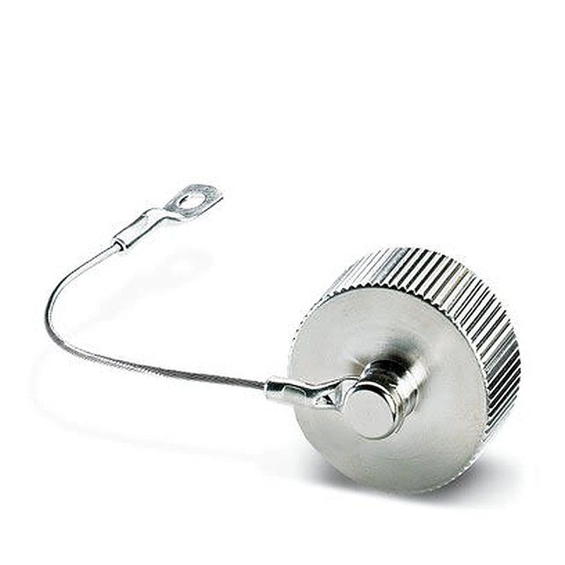 Phoenix Contact Silver Metal Protective Cap for use with Circular Connector