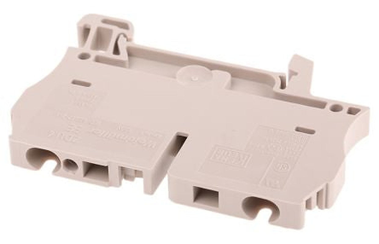 Weidmüller 1632050000 ZDU Series Feed Through Terminal Block Brown, 4mm², 1-Level, Clamp, IECEx/ATEX