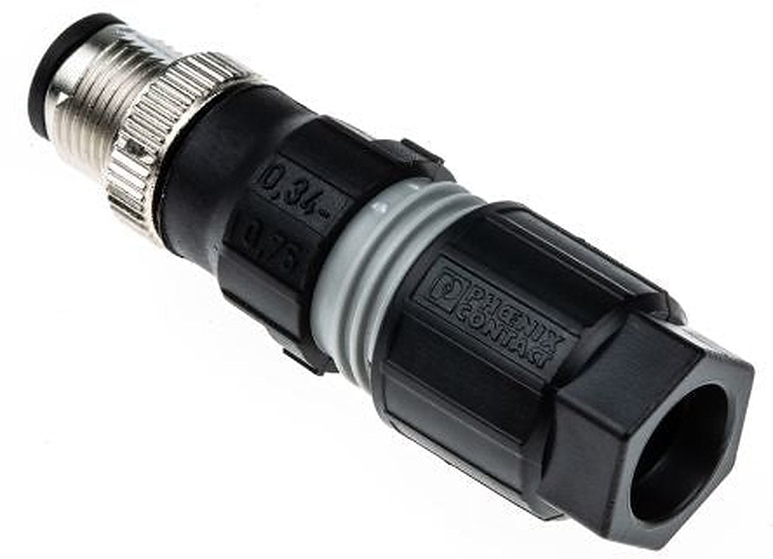 Phoenix Contact Circular Connector, 4 Contacts, Cable, M12 Connector, Plug, Male, IP65, IP67, SACC Series