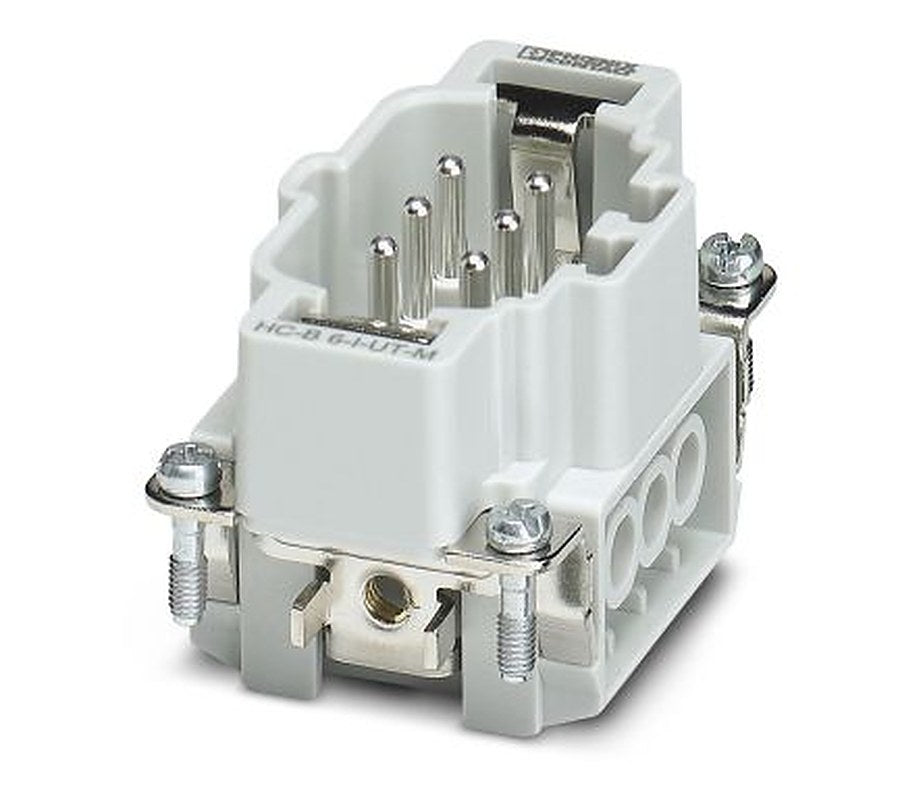 Phoenix Contact HEAVYCON B6 Series Heavy Duty Power Connector Insert, 6-Contact, 2 Row, 1648115