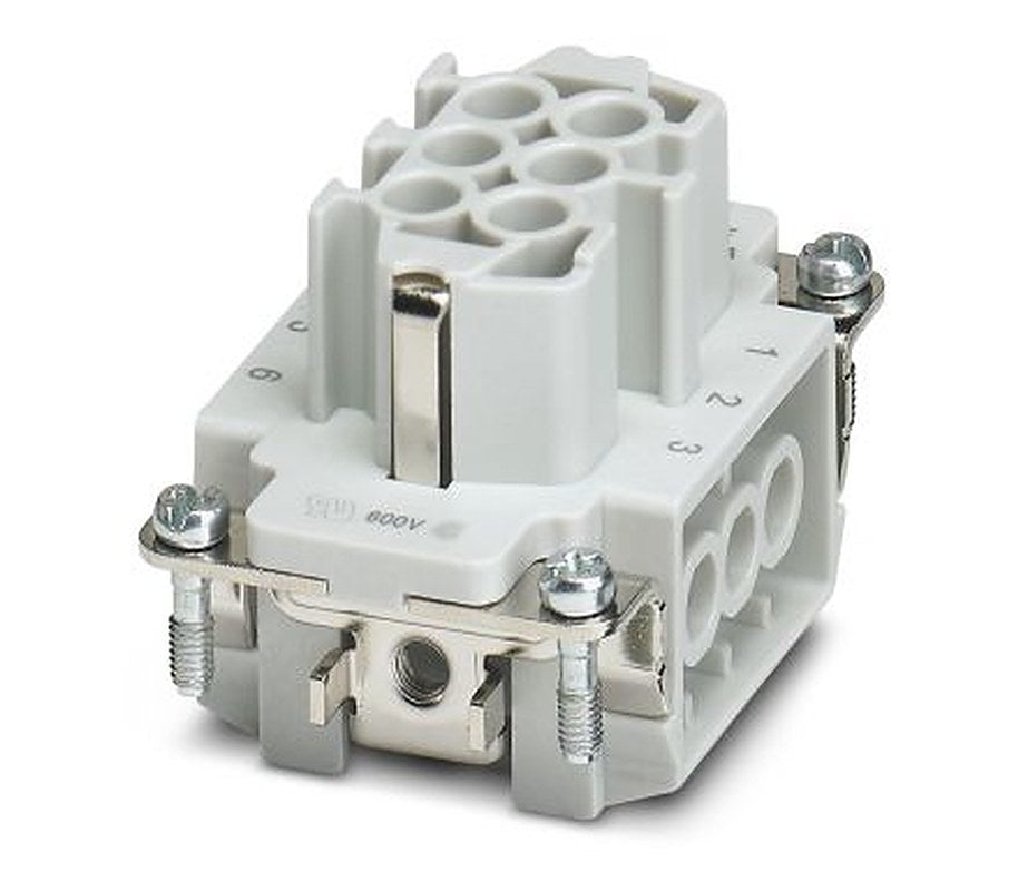 Phoenix Contact HEAVYCON B6 Series Heavy Duty Power Connector Insert, 6-Contact, 2 Row, 1648128