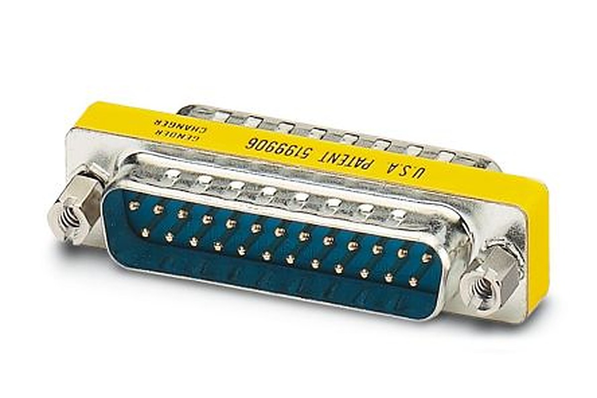 Phoenix Contact D-Sub Adapter 25-Way D-Sub to Male Male 25 Way D-Sub Male Male