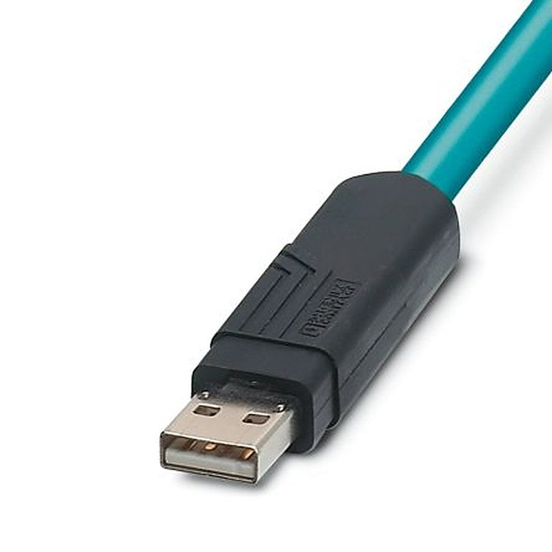 Phoenix Contact IC Socket USB Cable, Female USB Type A to Male, USB 2.0 Unterminated, Black, 2 m