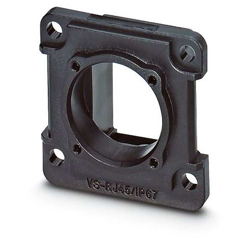 Phoenix Contact, VS-08-A-RJ45/MOD-1-IP67-BK Panel Mount Frame for use with RJ45 Socket Inserts