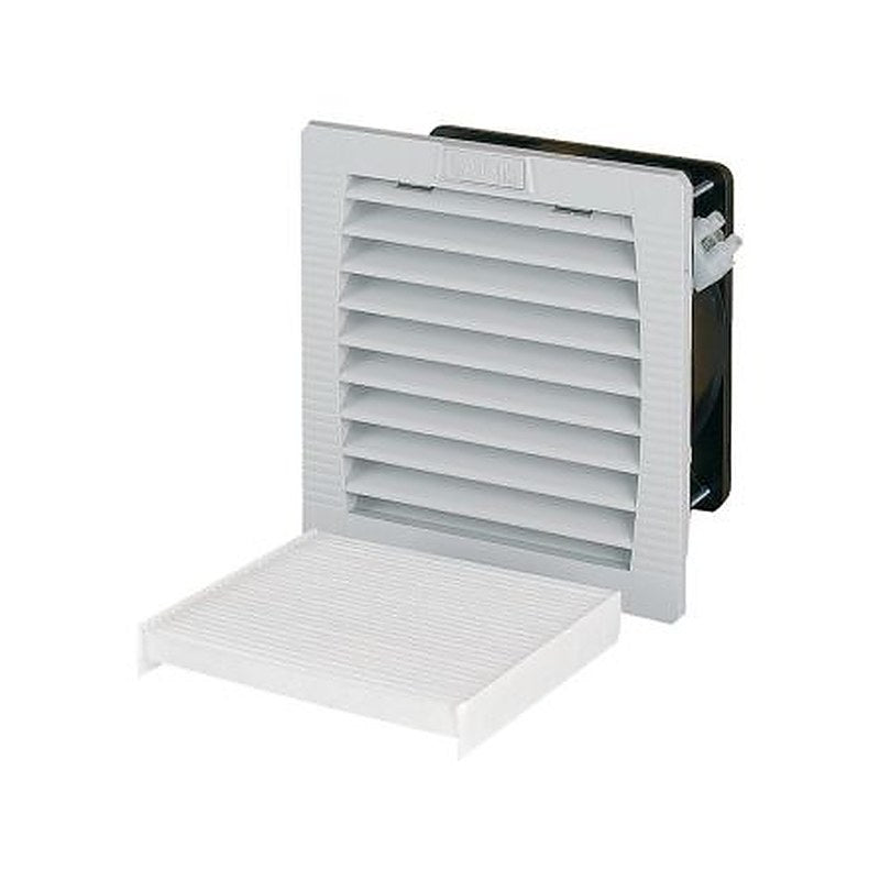 Eaton xEffect E-FAN Series Filter Fan, 230V ac, 240 V ac, AC, 64 m³/h Filtered, 64 m³/h Unimpeded, IP55, 145 mm, 145 mm
