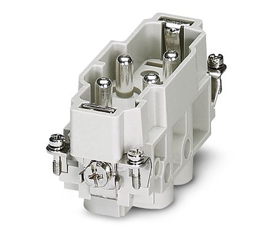 Phoenix Contact HC-K 4 Series Heavy Duty Power Connector Insert, 4-Contact, 2 Row, 1679414