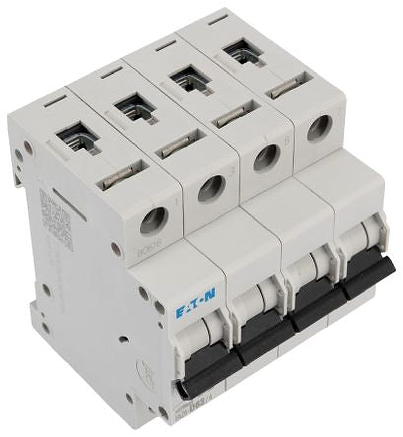 Eaton xEffect xEffect Miniature Circuit Breaker, 4-Pole, 63A, Type D, 400V ac AC, 6 kA Breaking Capacity