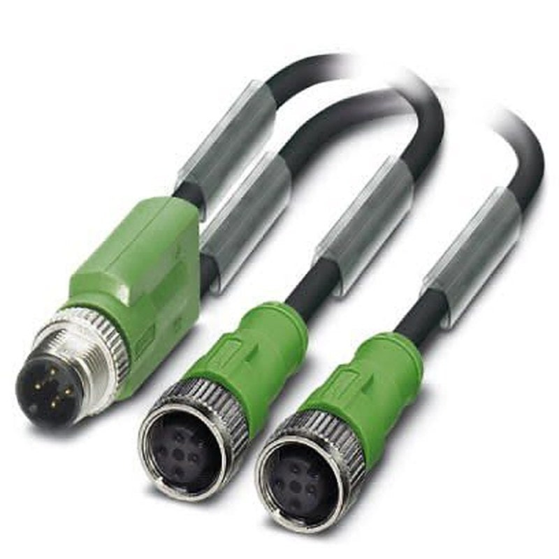 Phoenix Contact Male 3 way M12 to Female 3 way M12, Straight Sensor Actuator Cable, 1.5 m