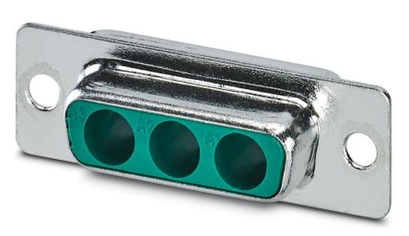Phoenix Contact, VS-15-BU-DSUB-3P Series Receptacle For Use With D-Sub Connector