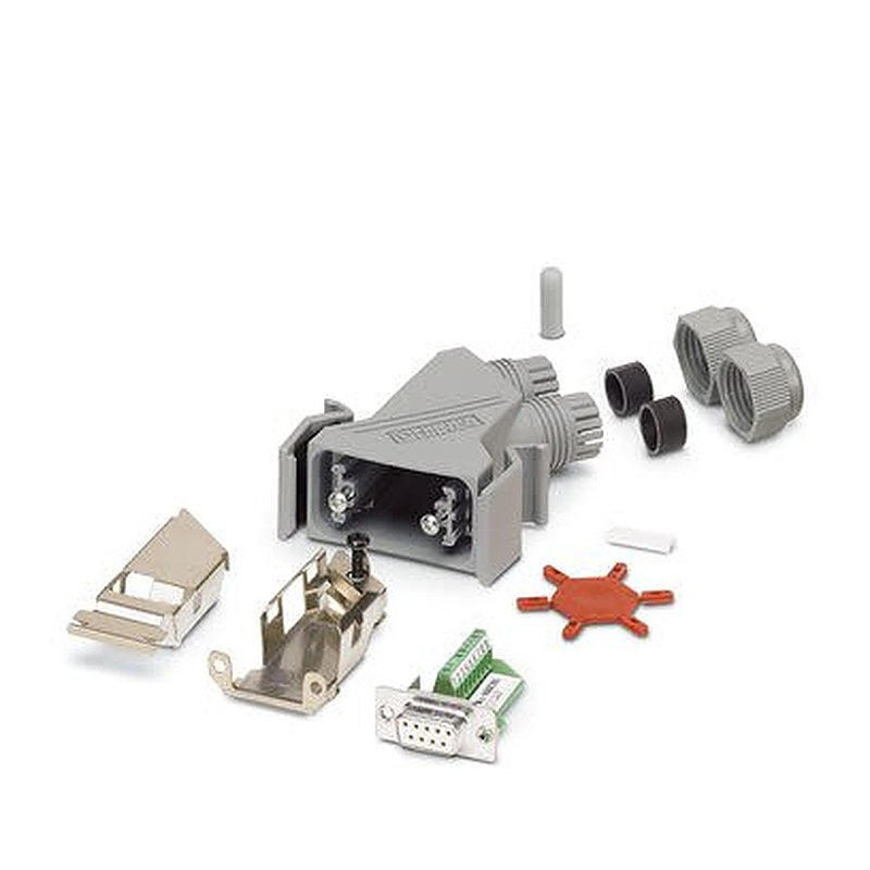 Phoenix Contact VS 9 Way Angled Cable D-Sub Connector, with Screw Female