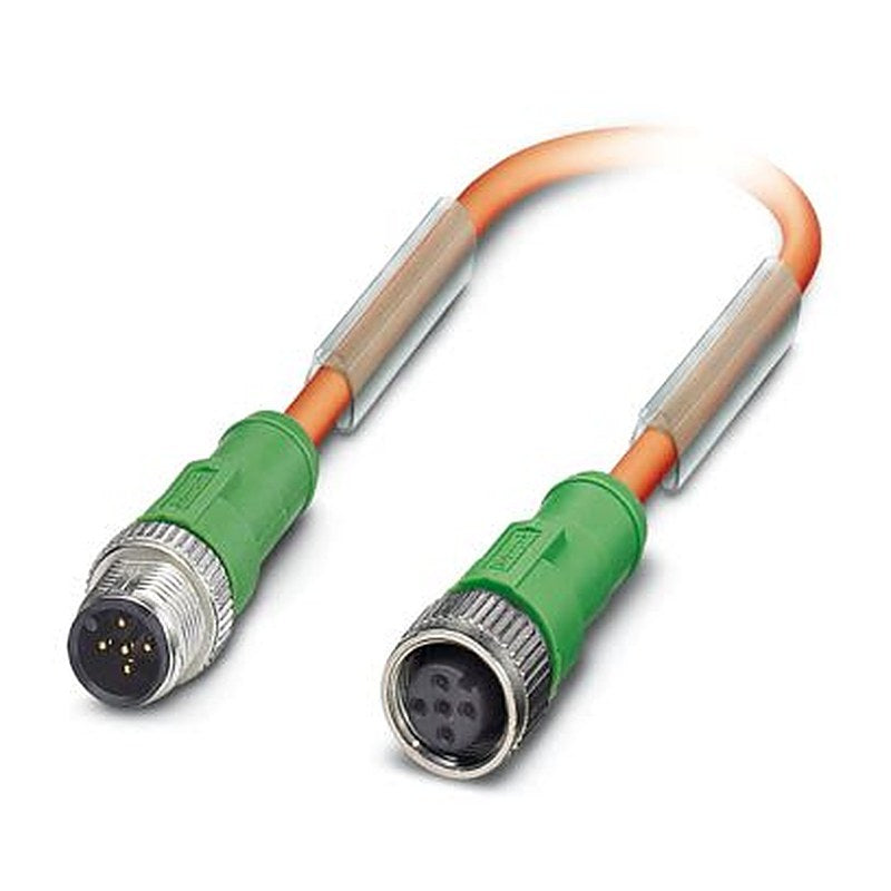 Phoenix Contact Male 5 way M12, Straight to Female 5 way M12, Straight Sensor Actuator Cable, 2 m