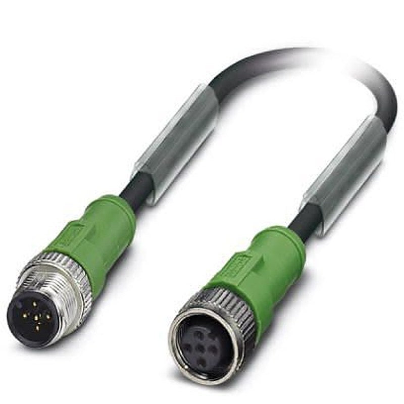 Phoenix Contact Male 5 way M12 to Female 5 way M12, Straight Sensor Actuator Cable, 2 m