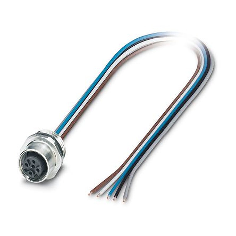 Phoenix Contact Female 5 way Straight to 5 way Unterminated Sensor Actuator Cable, 0.5 m