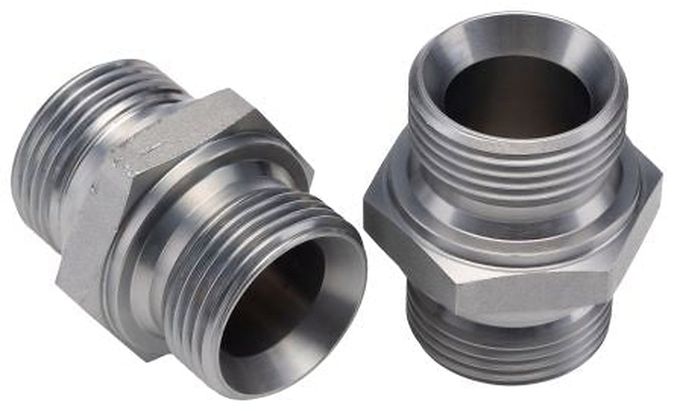 Parker 16HMK4S Hydraulic Straight Threaded Adapter G, 60 °, Steel, 1 in Hose ID