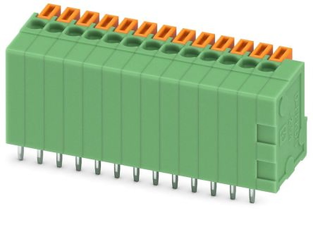 Phoenix Contact FFKDSA1/V-2.54-13 Series PCB Terminal Block, 13 Contact(s), 2.54 mm Pitch, 1 Row