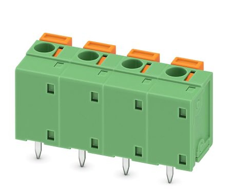Phoenix Contact FFKDSA1/V1-7.62- 4 Series PCB Terminal Block, 4 Contact(s), 7.62 mm Pitch, 1 Row