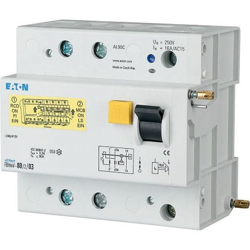 Eaton xEffect - FBHmV Series Residual Current Circuit Breaker, 125A, 2-Pole, 300 mA, Type A, 10 kA 415V ac