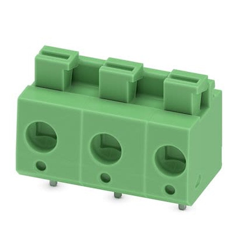 Phoenix Contact PCB Terminal Block, 3-Contact, 7.5 mm Pitch, Wave Soldering Mount, 1 Row